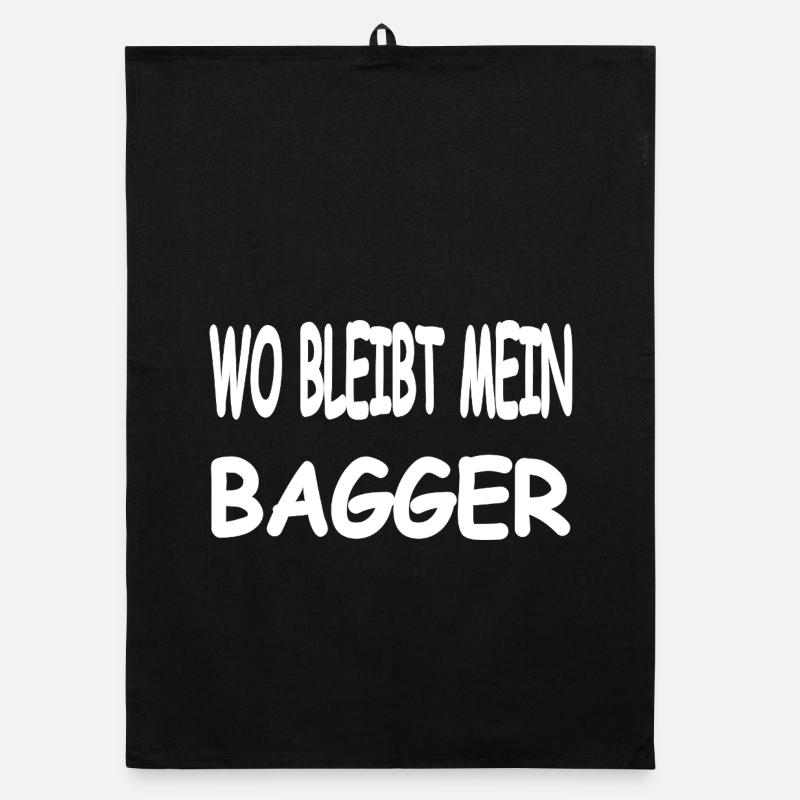 Bagger - Organic Geschirrtuch - Schwarz