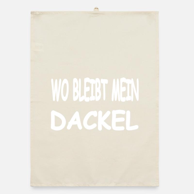 Dachshund Organic dish towel