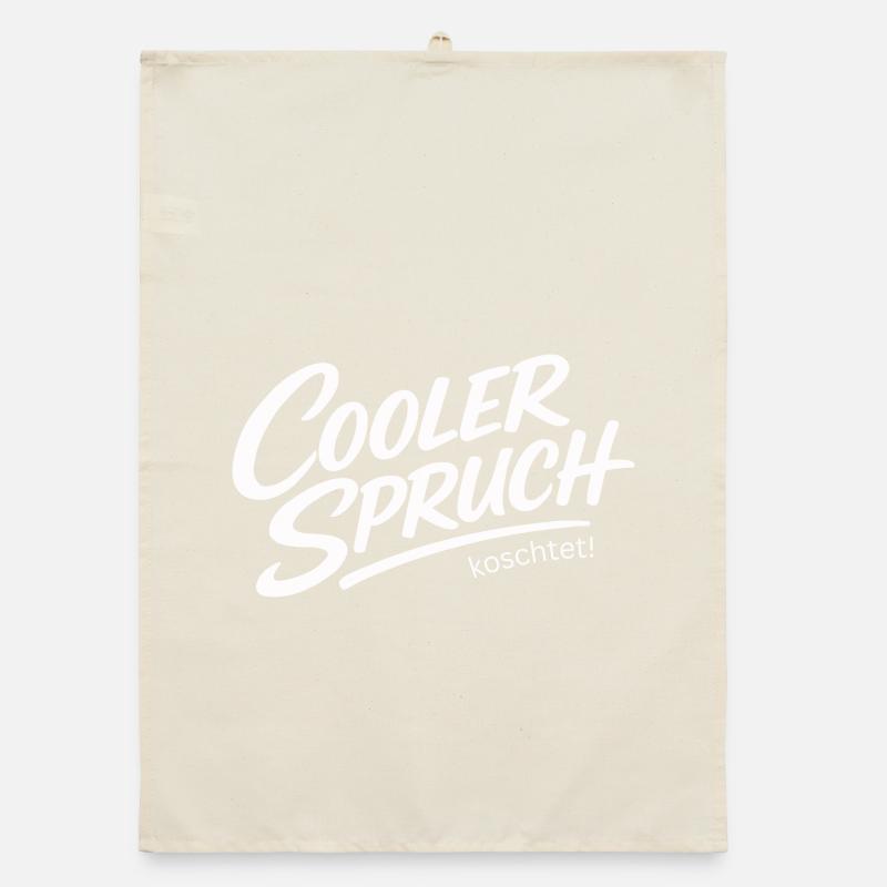 Cool saying koschtet – dialect irony design Organic dish towel