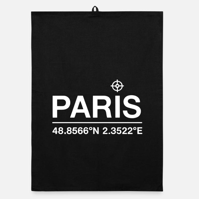 Paris Coordinate Frankreich Reise Organic Geschirrtuch