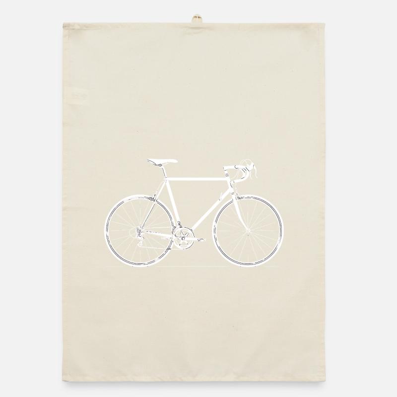 Conception de la silhouette de vélo de route Torchon bio