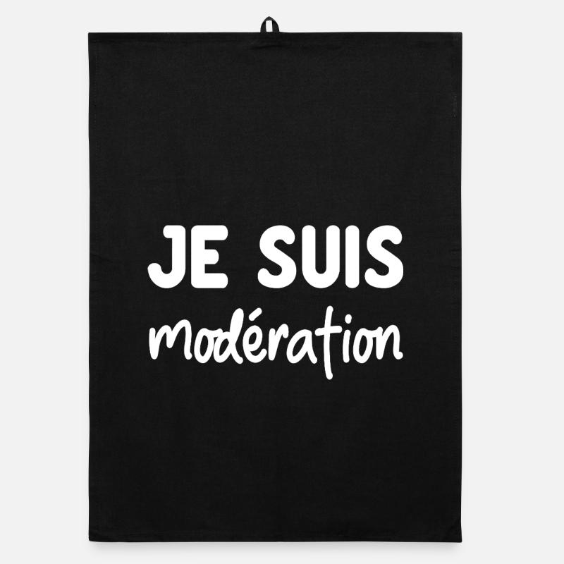 Je suis Moderation – Humor-Duo Aperitif Organic Geschirrtuch
