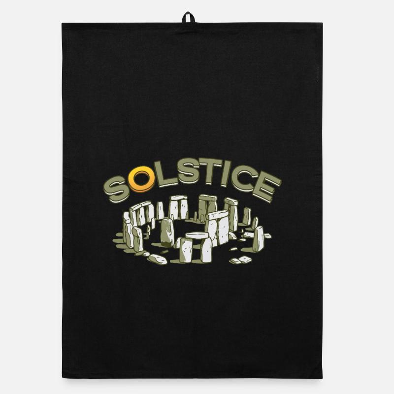 Litha Pagan Solstice d’été Midsommar Torchon bio