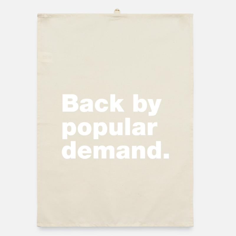 De retour à la demande populaire Torchon bio
