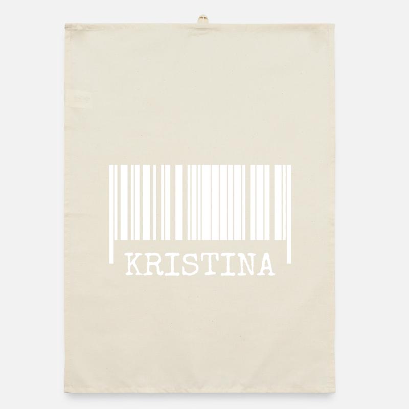 Strichcode Kristina Organic Geschirrtuch