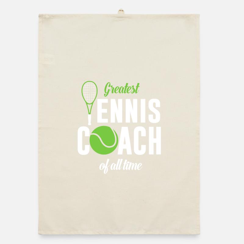 Largest tennis coach ever Organic dish towel