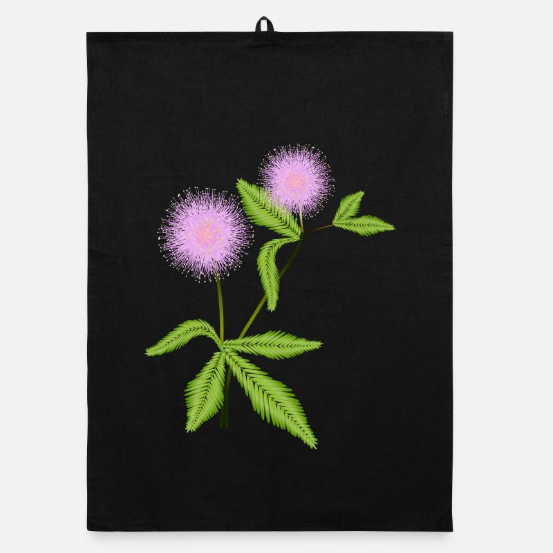 Mimosa plant with its sensitive leaves Organic dish towel