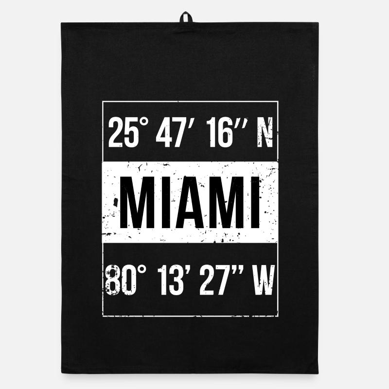 Coordinates: Miami, Florida Organic dish towel