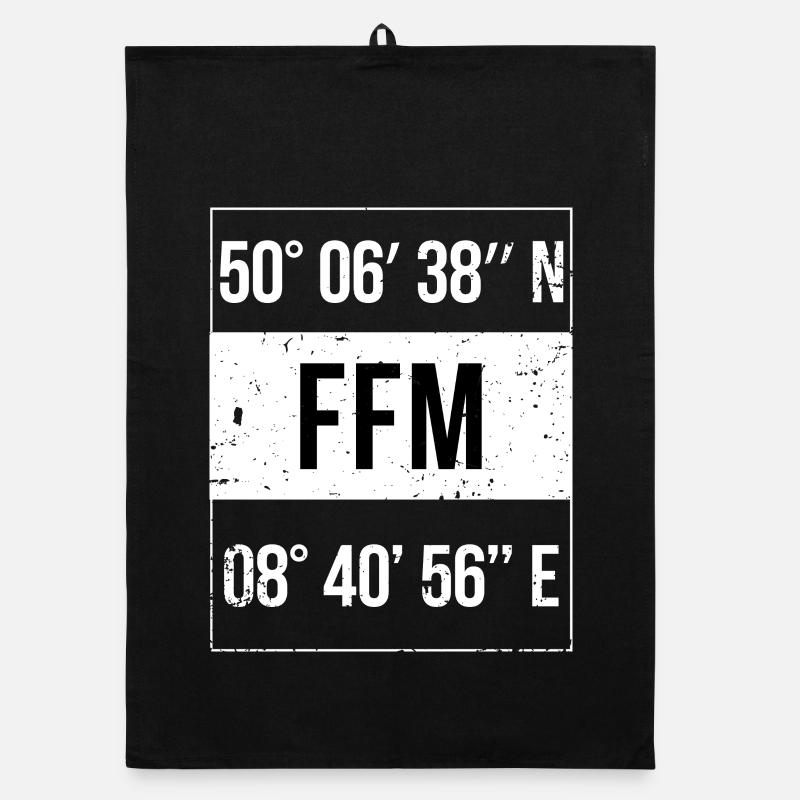 FFM coordinates Frankfurt am Main Organic dish towel