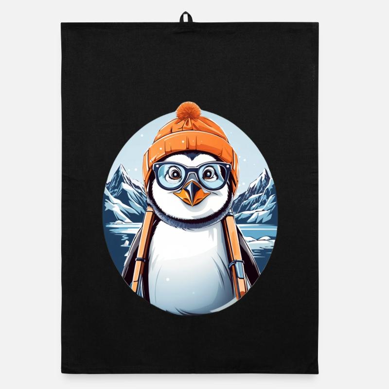 Pingouin mignon Torchon bio