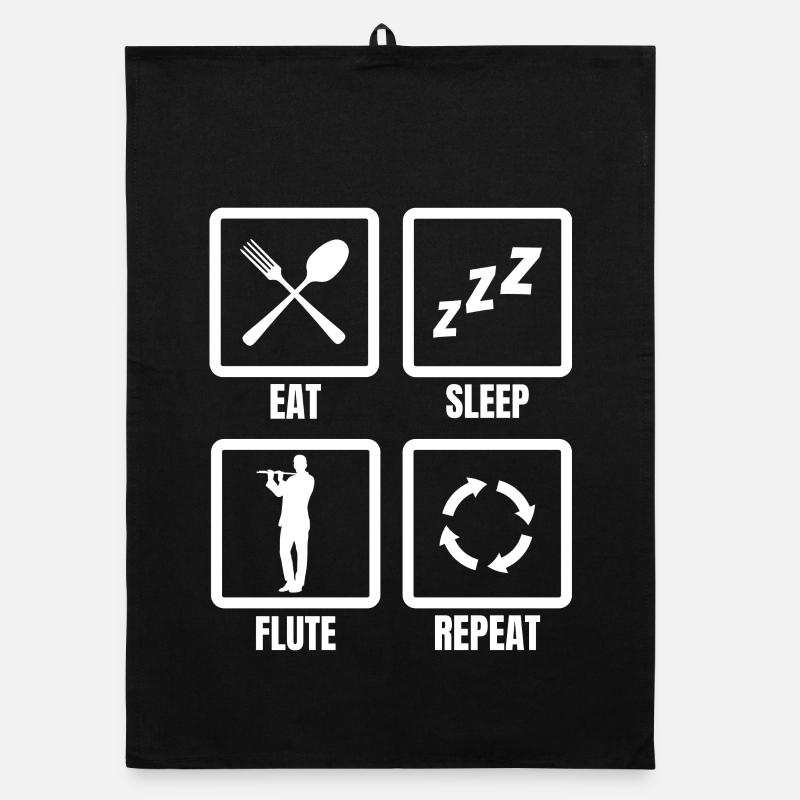 Manger Sommeil Flûte Répéter Torchon bio
