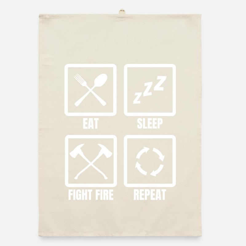 Manger, dormir, combattre le feu, répéter Torchon bio