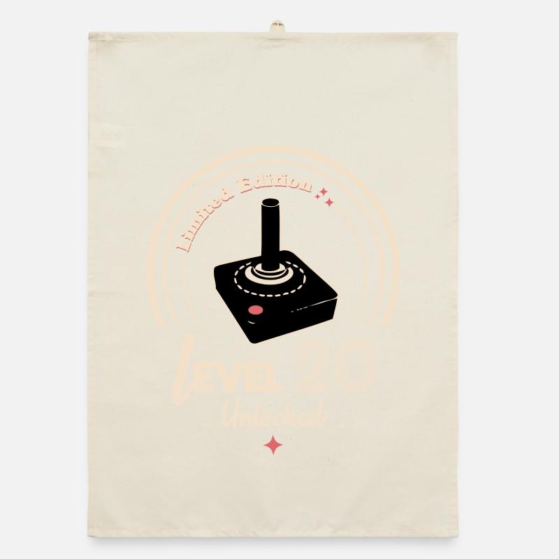 Design rétro joystick édition limitée Torchon bio