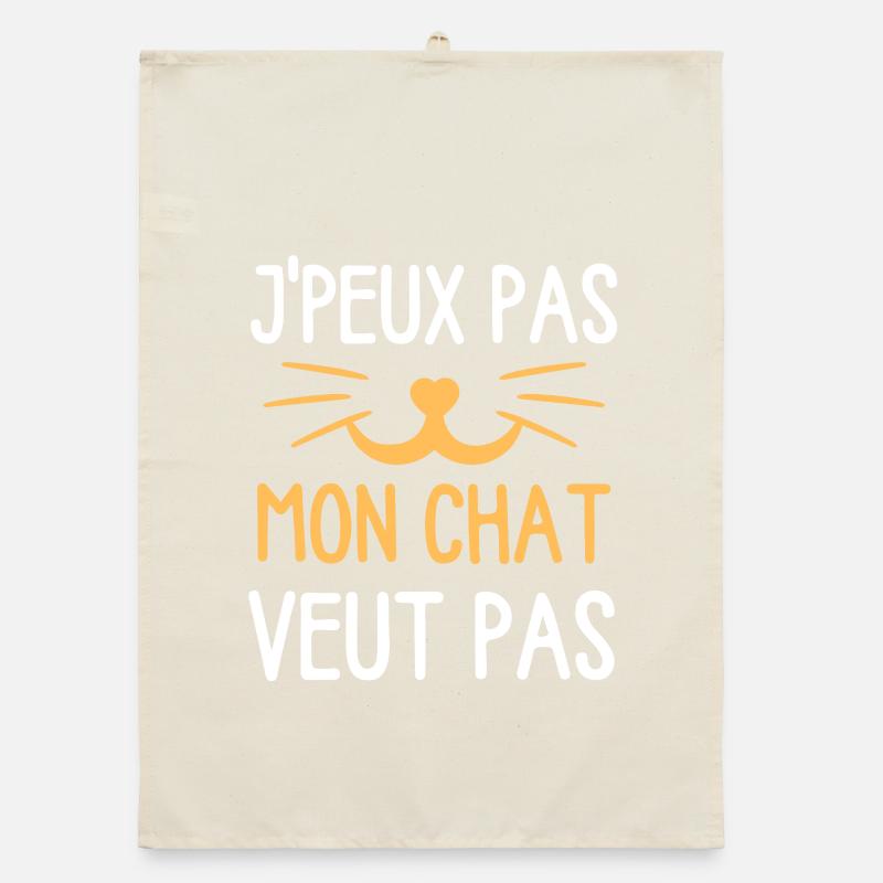 Je peux pas mon chat veut pas 4 Torchon bio