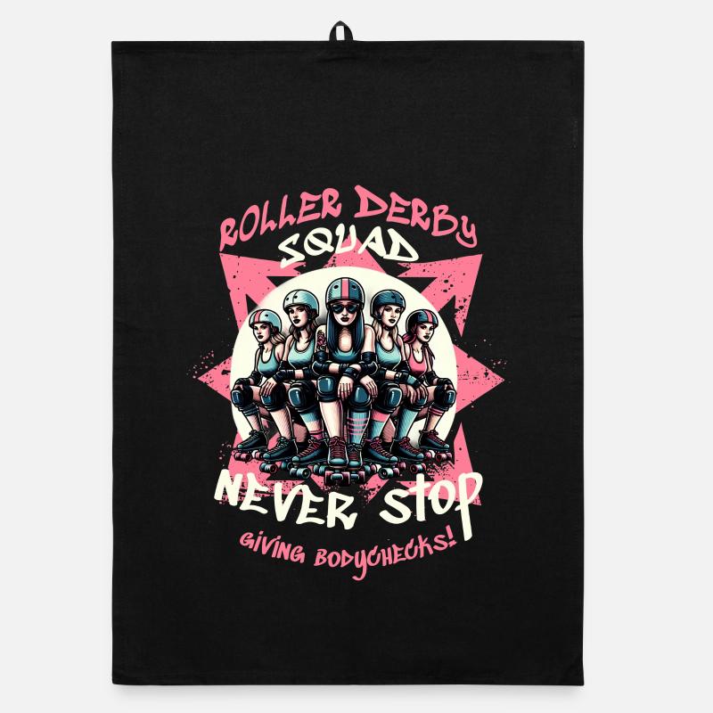 Roller Derby Trupp Organic Geschirrtuch