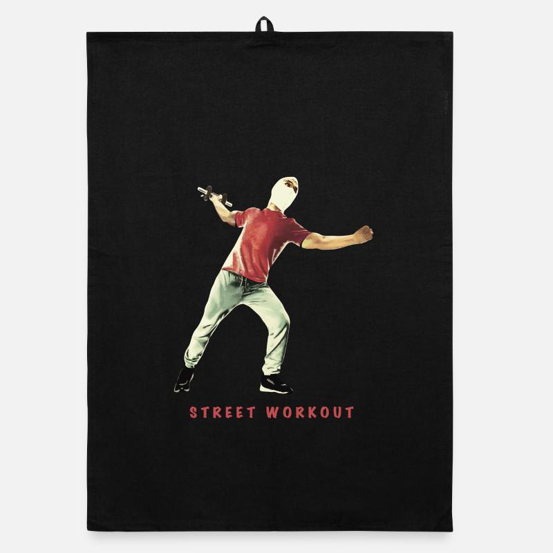 Street Workout ohne Gewicht Organic Geschirrtuch