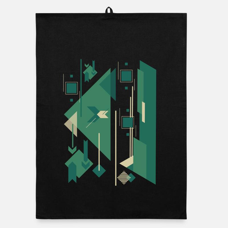 Figure gomtrique abstraite Torchon bio