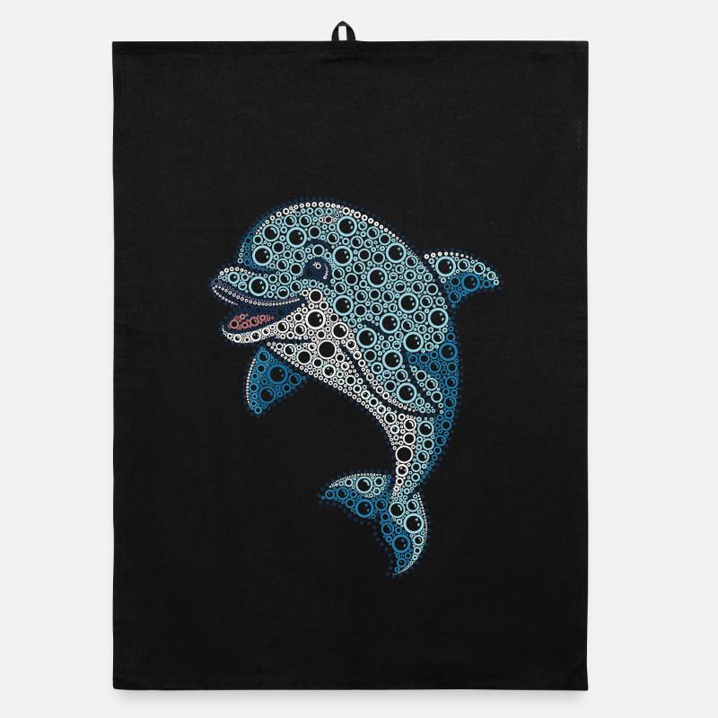 VSP Bubble Delphin Organic Geschirrtuch