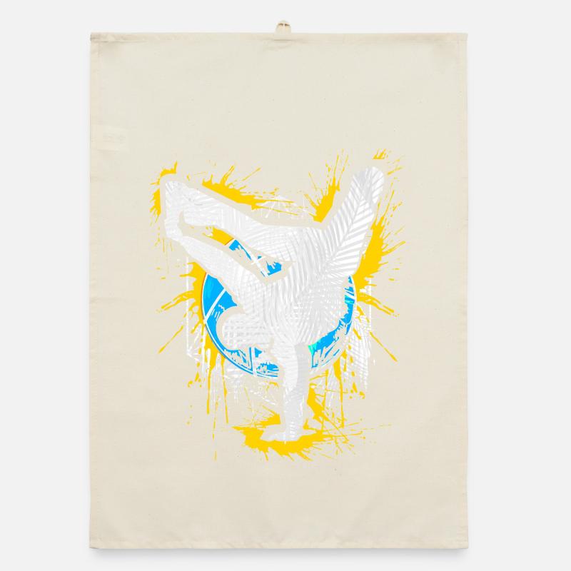 Breakdance Handstand Bboy - B-Boying Breakdancer Organic Geschirrtuch