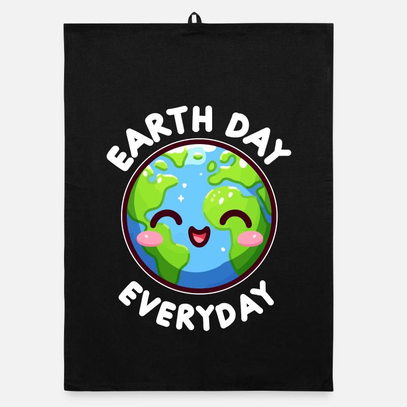 Happy Earth Eternal Day Organic dish towel