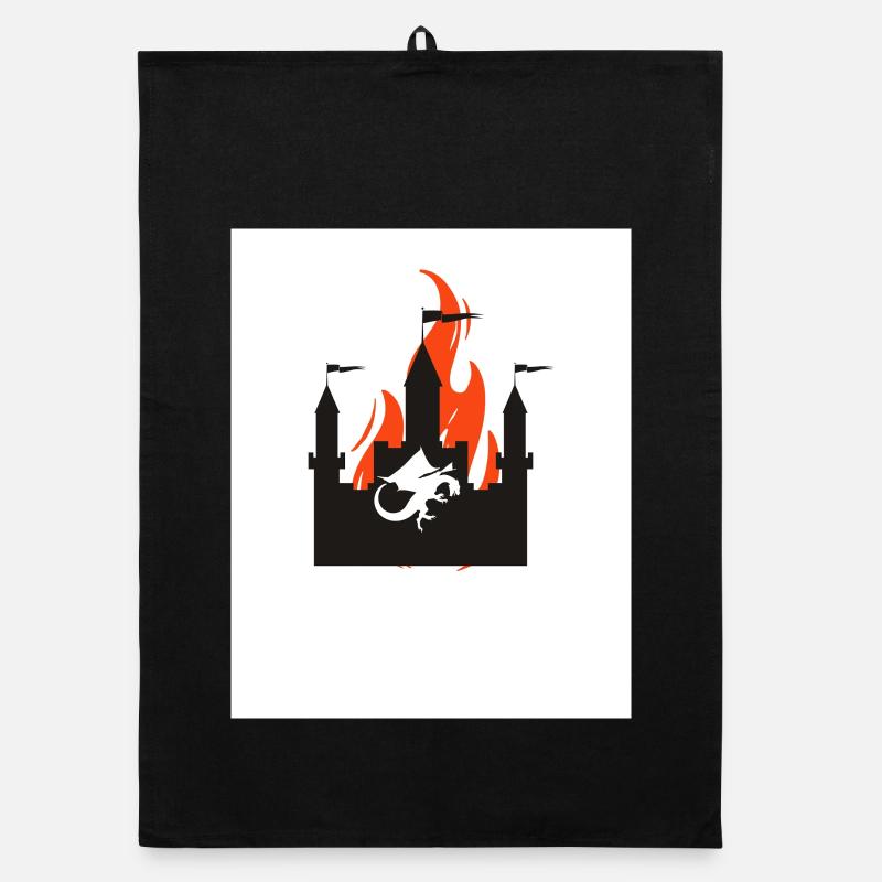 Château du Dragon en feu Torchon bio