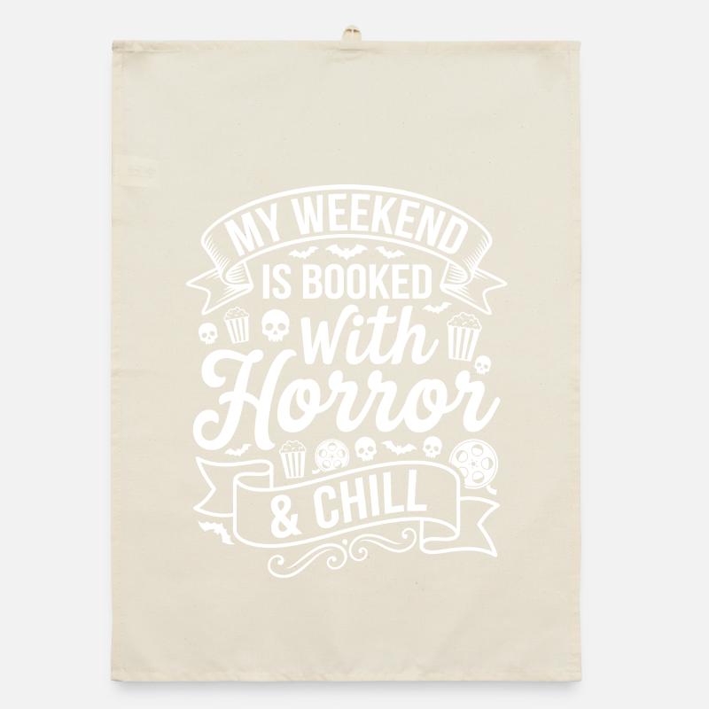 My Horror Weekend: Horror & Chill Organic dish towel
