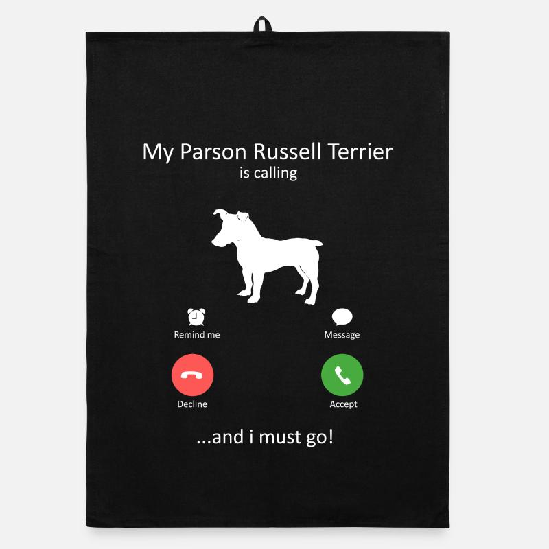 Le pasteur Russell Terrier appelle le chien drôle Torchon bio