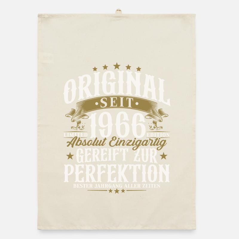Original 1966 Vintage Birthday Gift Organic dish towel