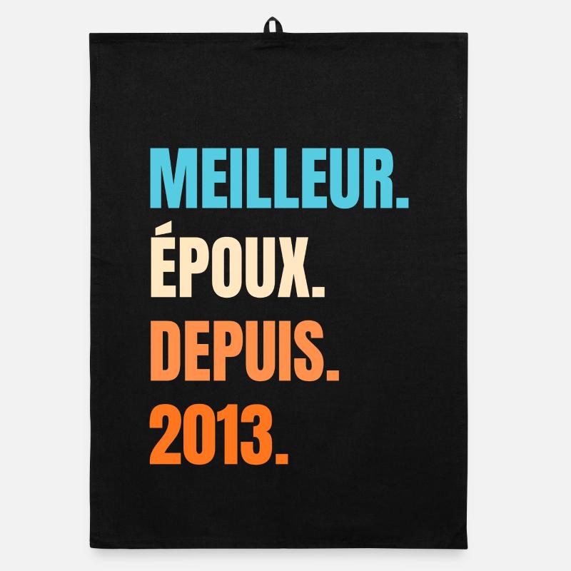 Bester Ehemann seit 2013 Geschenk-Ehemann Organic Geschirrtuch