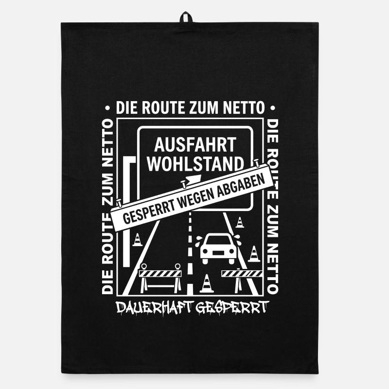 Die Route Zum Netto Dauerhaft Gesperrt Organic Geschirrtuch