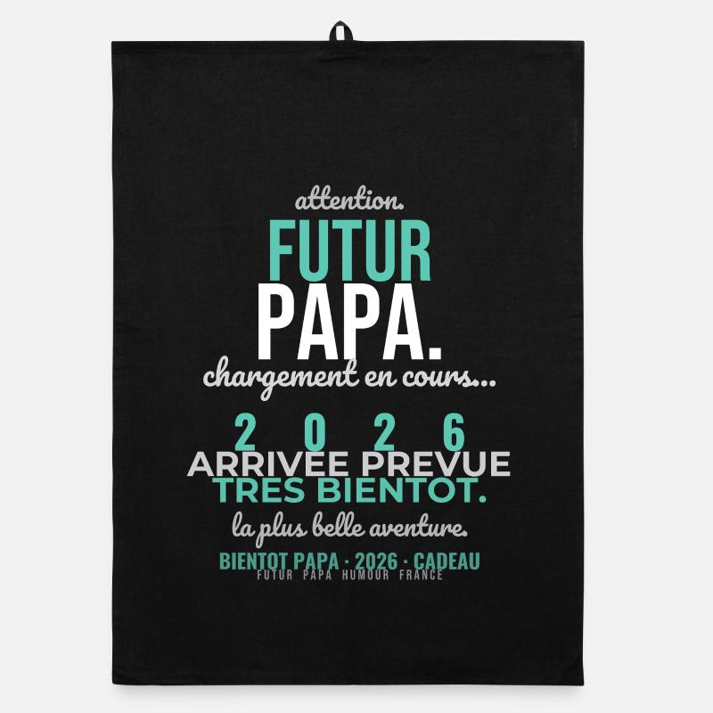 Futur Papa 2026 Torchon bio