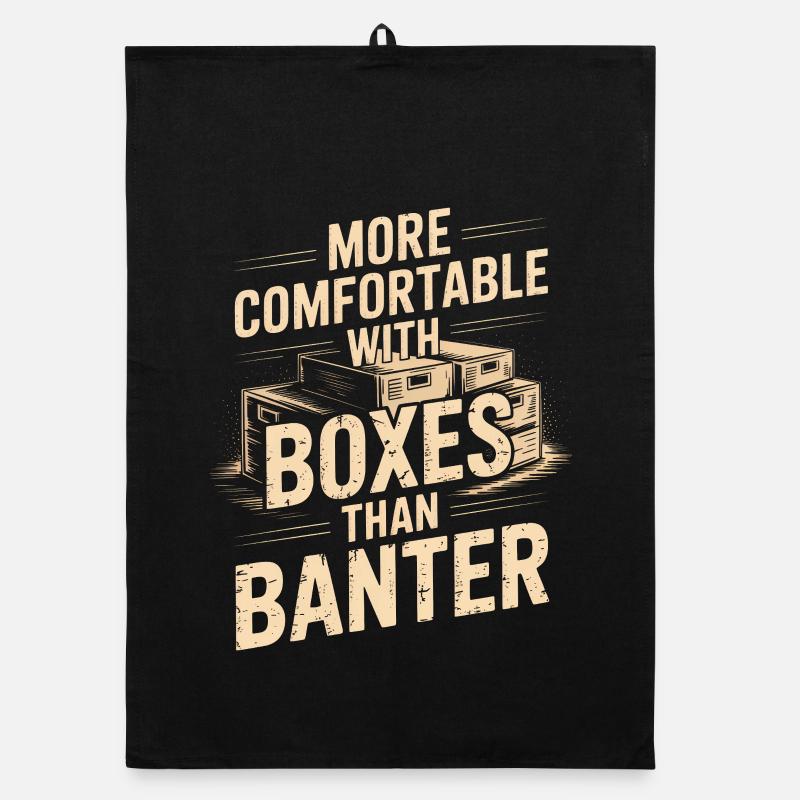 More Comfortable With Boxes Than Banter Organic dish towel