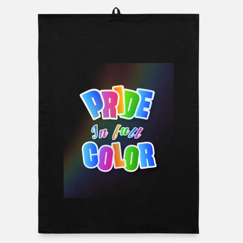 Stolz auf Regenbogenfarben Organic Geschirrtuch
