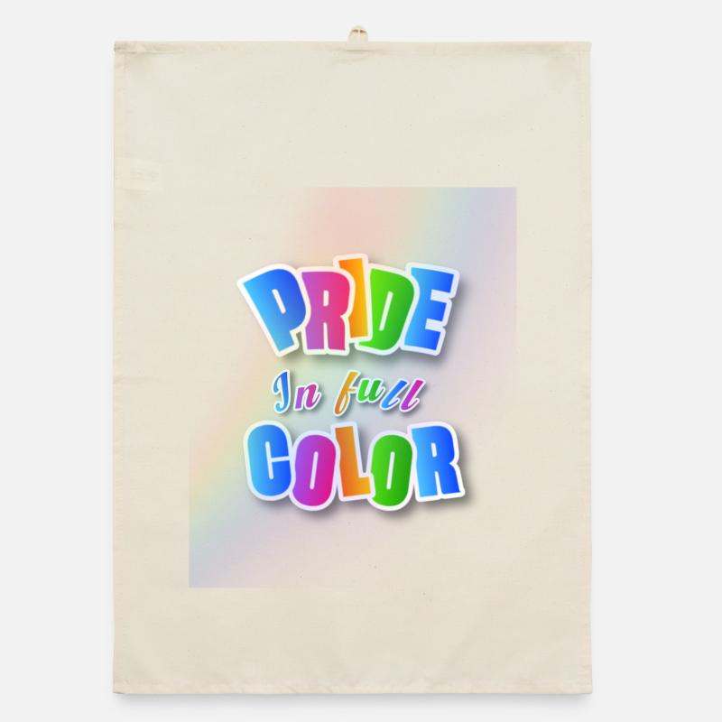 Stolz auf Regenbogenfarben Organic Geschirrtuch