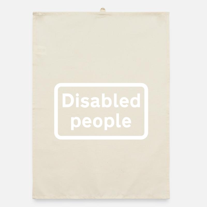 Behinderte Menschen Organic Geschirrtuch