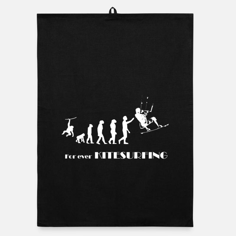 Evolution KITESURFING -SURFER KITESURFER gift Organic dish towel