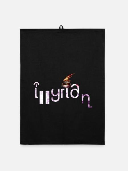 Illyrian - Organic dish towel - black - Front