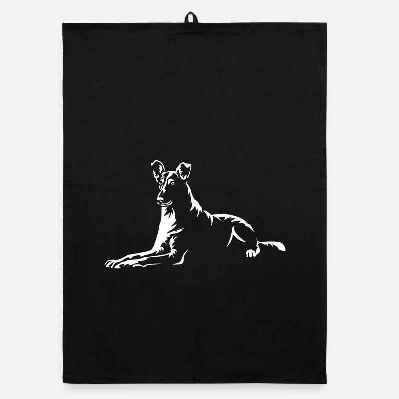 Collie « Édition Noire » Torchon bio