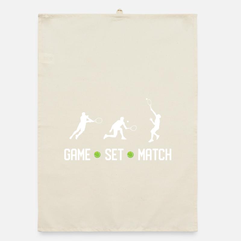 Tennis - Game Set Match Organic dish towel