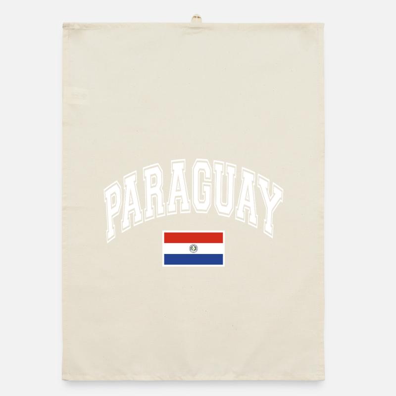 Paraguay Flag Organic dish towel
