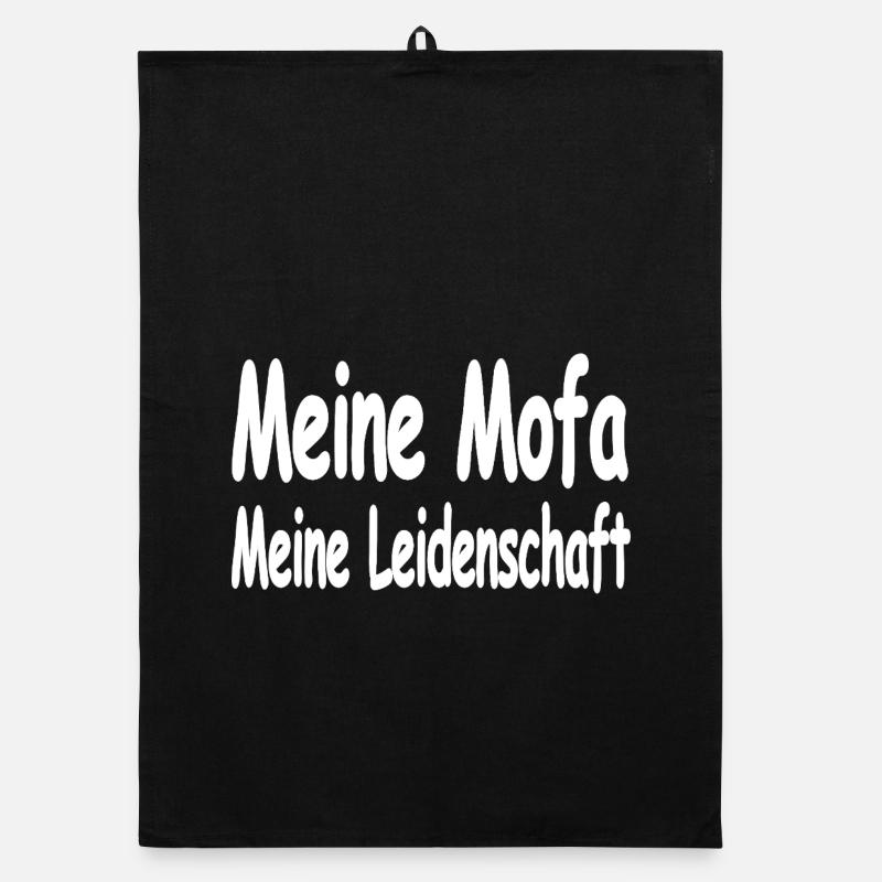 Moped - Organic dish towel - black