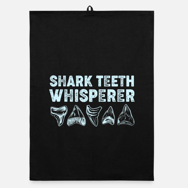 Dents de requin Dents de requin Dents de requin Torchon bio