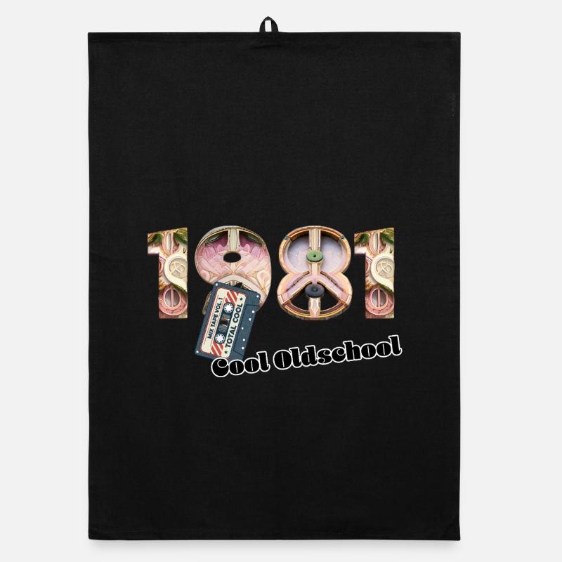 1981 Vintage Retro – Cassette – Cool Olds Organic dish towel