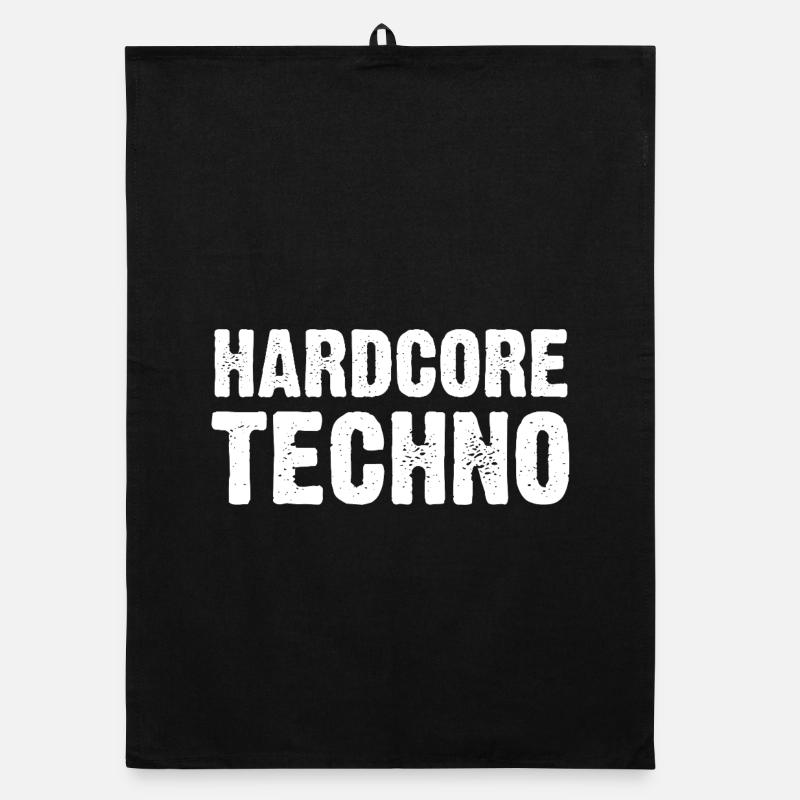 Hardcore Techno verzweifelt Organic Geschirrtuch