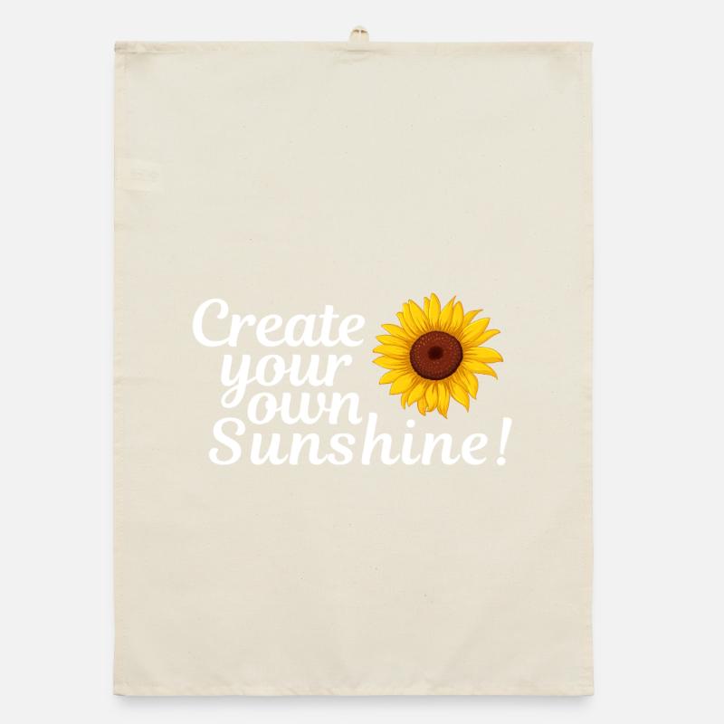 Sonnenblumen-Feeling: Deine eigene Sonne Organic Geschirrtuch