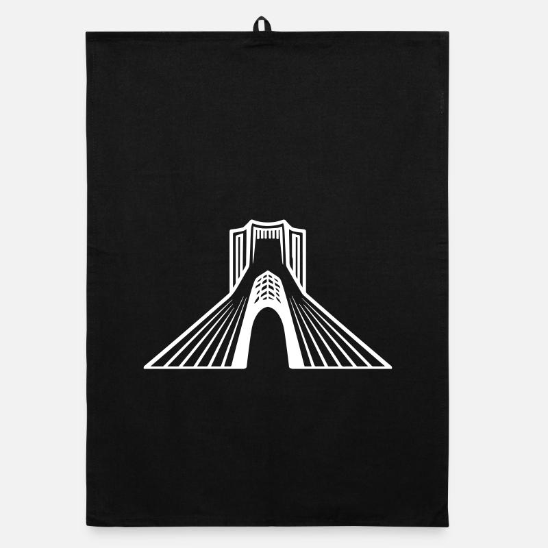 Azadi Tower Iran Organic Geschirrtuch