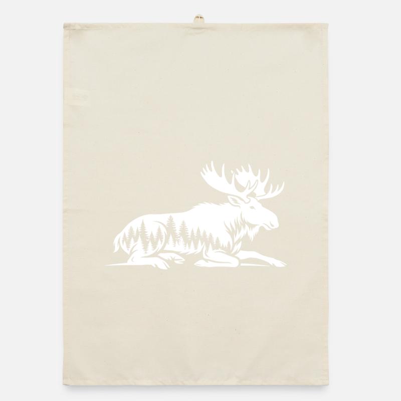Elch Organic Geschirrtuch