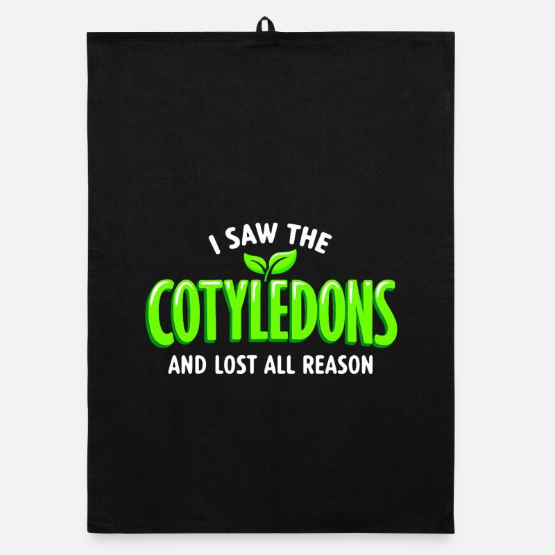 cotyledons seen | Microgreens Humor Organic dish towel