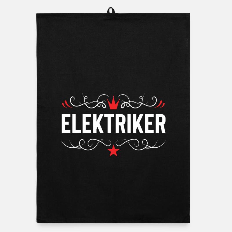 Elektriker Beruf Organic Geschirrtuch