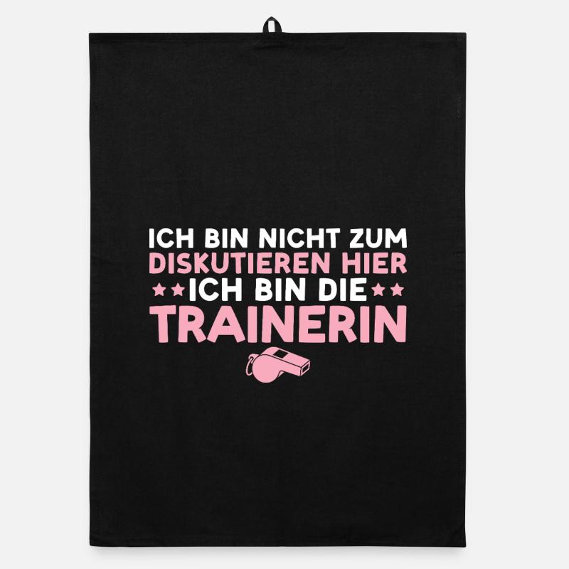 Trainerin Nicht zum diskutieren hier Coaching Organic Geschirrtuch